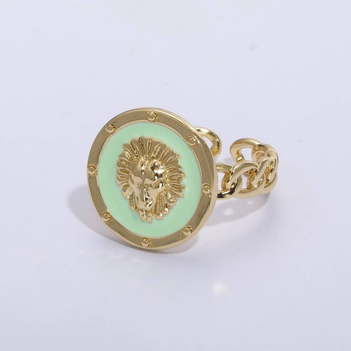 Enamel Leo Ring