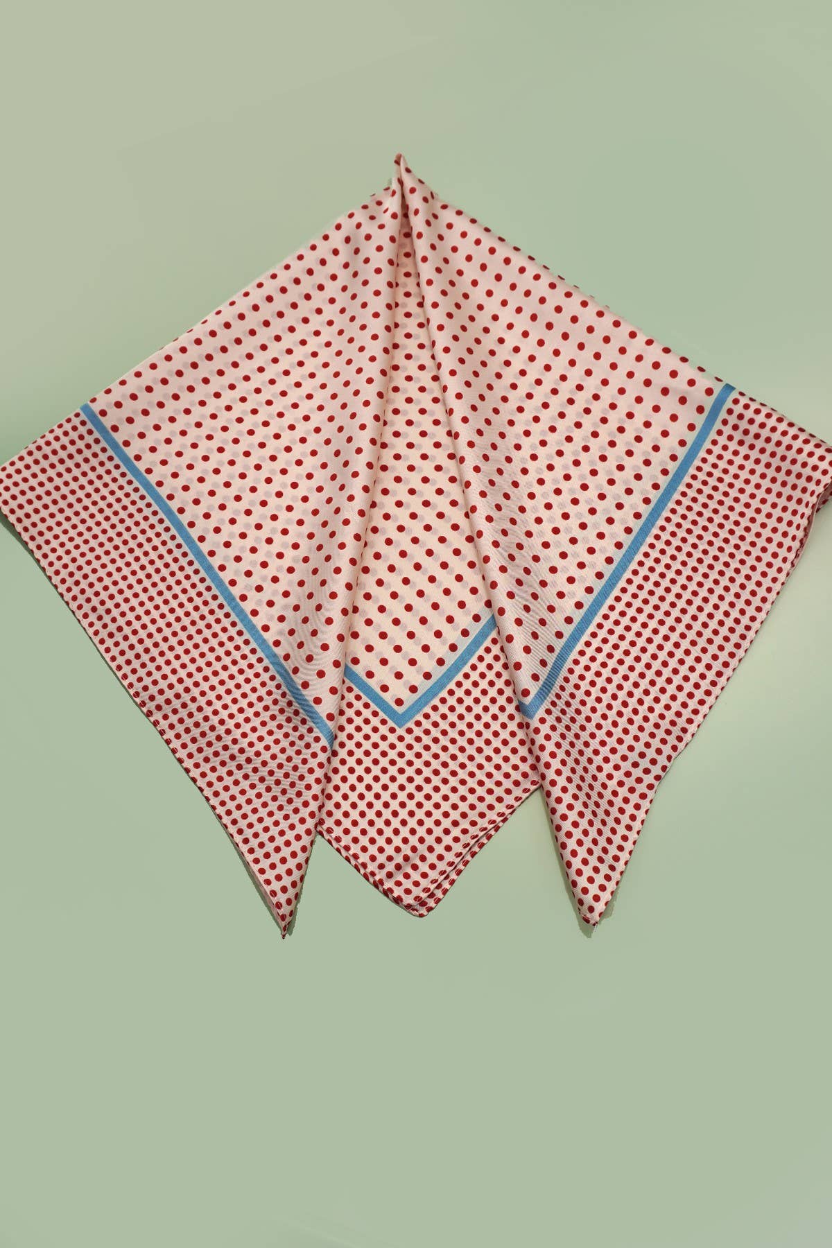 LARGE POLKA DOT PRINT BANDANA SCARF