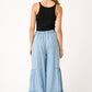 Boho Tiered Denim Pants