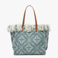 Madison Handwoven Fringe Tote with Extra Sling Bag Inside