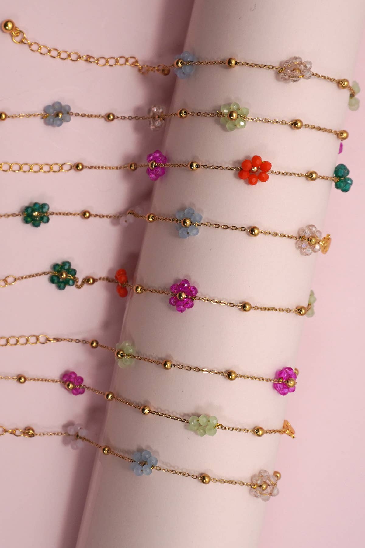 FLOWER CHARM BRACELETS