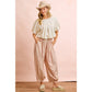 JERSEY BUBBLE SLEEVE TOP