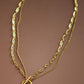 18K Gold PVD Plated Waterproof Stainless Steel Chain Necklace - 6860