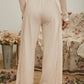 ELASTIC WAIST SIDE PANEL KNIT LOUNGE PANTS