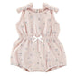 Tie Shoulder Cinch Waist Romper - Blossom