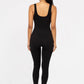 Ribbed Seamless V-Neck Catsuit