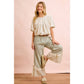 JERSEY BUBBLE SLEEVE TOP