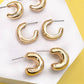 BUBBLY MINI HUGGIE HOOP TRIO EARRINGS