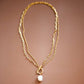 18K Gold PVD Plated Waterproof Stainless Steel Chain Necklace - 6860
