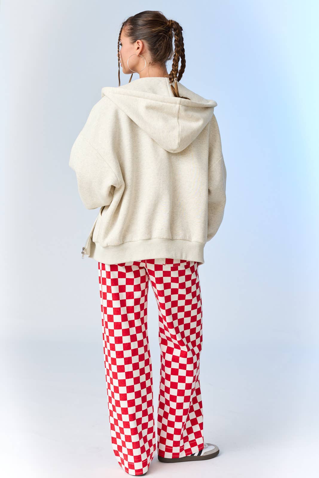 Demi Checkered Bottoms w Elastic Band