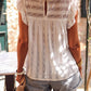 Ruffled Lace Flowy Tank Top