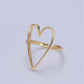 Simple Gold Heart Ring