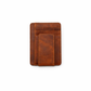 Leather Card Holder with Money Clip Minimalist Pocket wallet