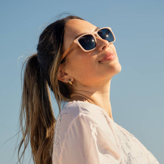 Cail - Matte Blush / Walnut Wood / Smoke Polarized