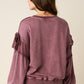 Plum Ribbon Pullover