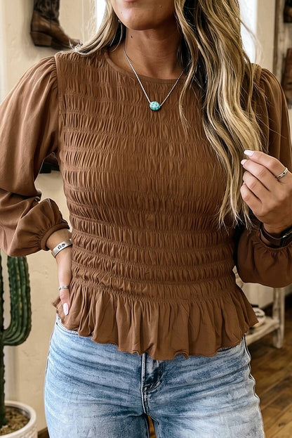 Western Ruffle Top