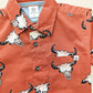 Boys Cow Skull  Print Shirt, Country shirt, Wild west Shirt