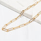 Tarnish Resistant Gold Paperclip Necklace 18 Inch
