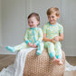 Yellow/Blue Crab Zipper Onesie