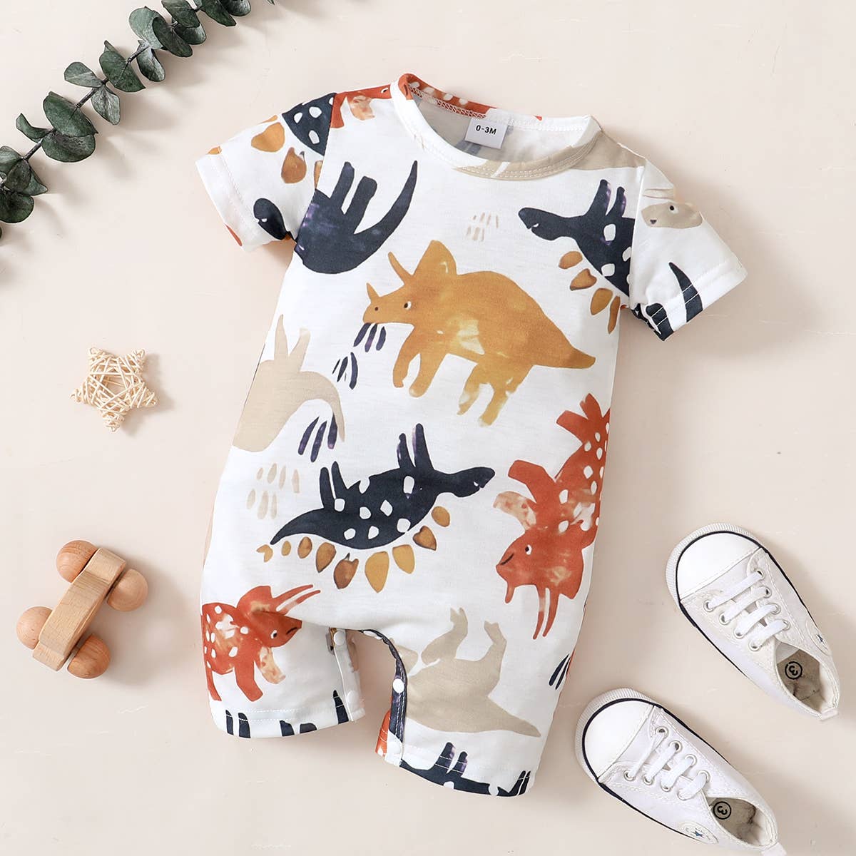 Baby Boy Dinosaur Print Long-sleeve Sweatshirt