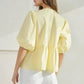 Poppi Front Tie Ribbon Blouse