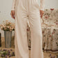 ELASTIC WAIST SIDE PANEL KNIT LOUNGE PANTS