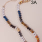 NATURAL AGATE GLASS SEMI PRECIOUS BEAD NECKLACE