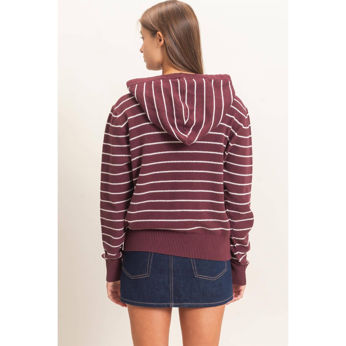 Striped Hooded Sweater