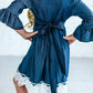 Kids Jean Dress with White Lace