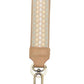 Soft Natural Dotted Stripe Easy Find Wristlet