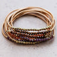 Boho Layered Spring Coil Guitar String Bracelet Set - 6964