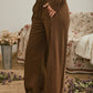 ELASTIC WAIST SIDE PANEL KNIT LOUNGE PANTS