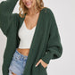 KNIT SWEATER CARDIGAN COMFORTABLE EFFORTLESS LOOK