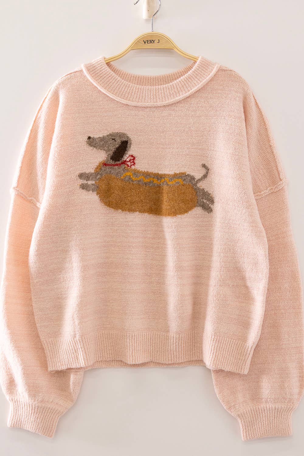 Hot Dog Graphic Sweater