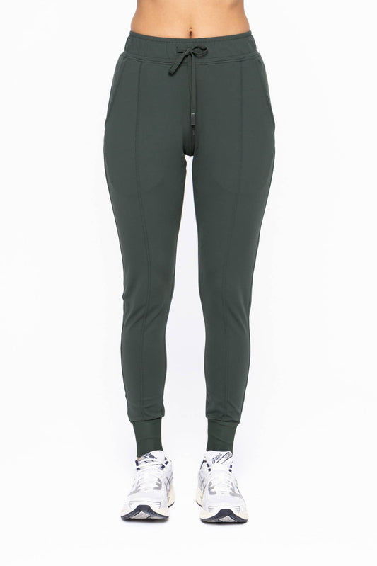 GREEN - Slim-Fit Paneled Joggers
