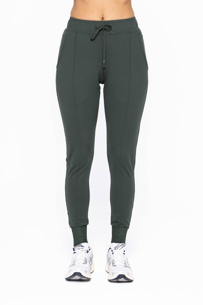 GREEN - Slim-Fit Paneled Joggers