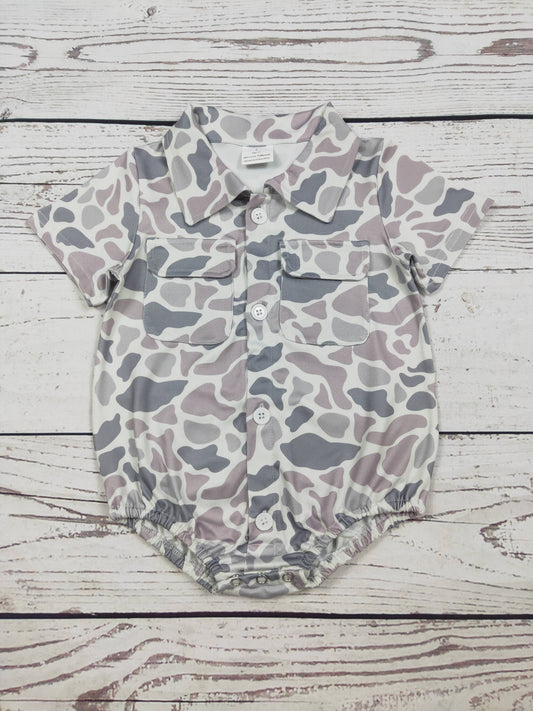 Camo Bubble Romper
