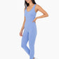 Ribbed Seamless V-Neck Catsuit