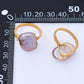 24K Gold Filled Baroque Freshwater Pearl Twisted Solitaire Ring