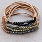 Boho Layered Spring Coil Guitar String Bracelet Set - 6962