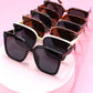 ACETATE SQUARE CATEYE SUNGLASSES SET | 40SG813-Pack 12