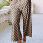 Khaki Checkered Comfort Pants