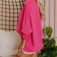 Relaxed Smocked Sleeve Top