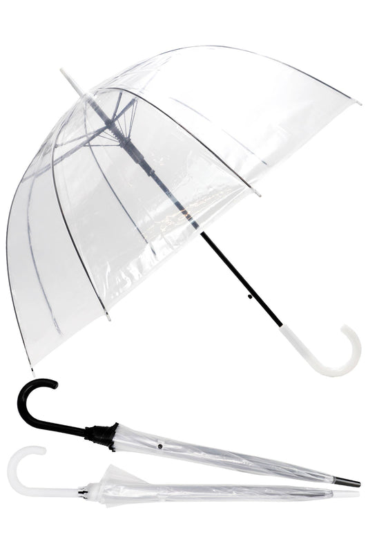 Clear PVC Bubble Dome Auto Open Fold Umbrella