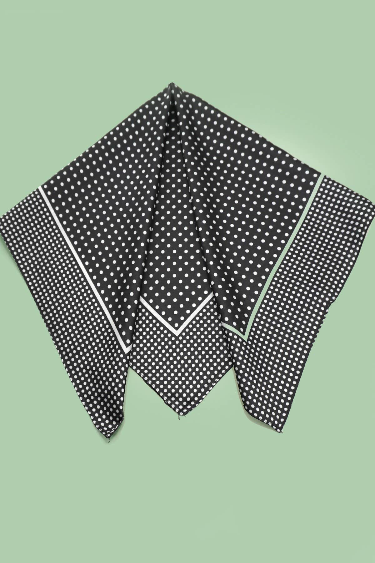 LARGE POLKA DOT PRINT BANDANA SCARF