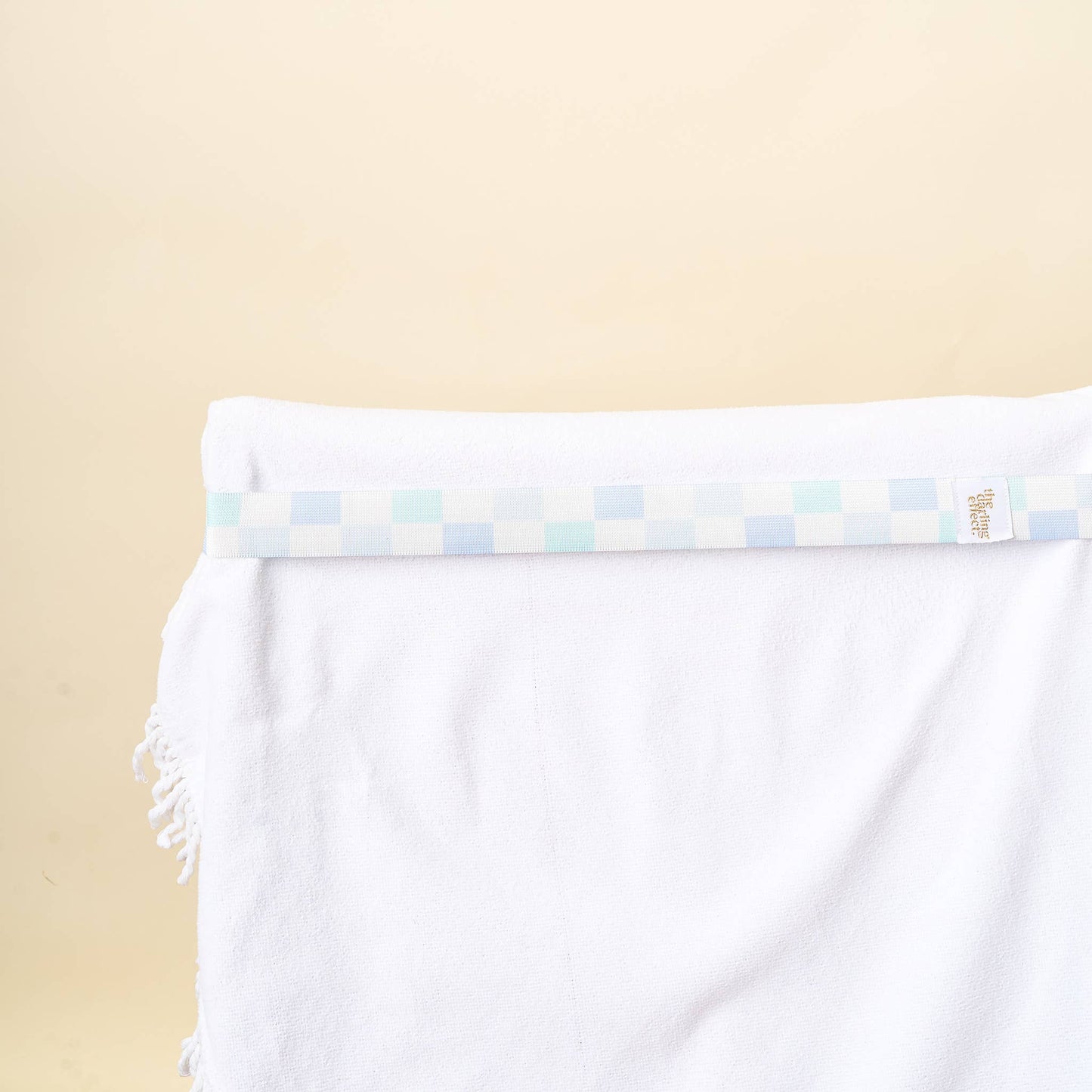 Stay-Put Towel Band-Check Blue