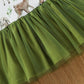 2pcs Baby All Over   Long sleeve Splicing Mesh Dress Set