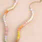 NATURAL AGATE GLASS SEMI PRECIOUS BEAD NECKLACE