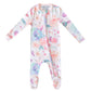 Zip-Up Footie Pajama - Bloom