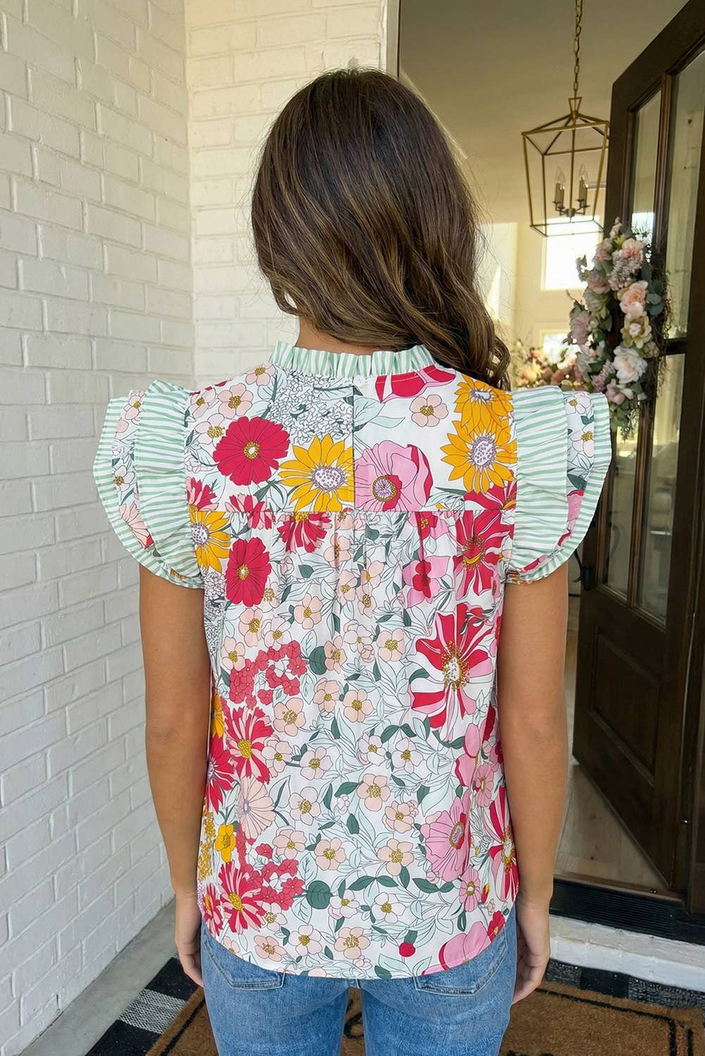 Sunset Petals Top